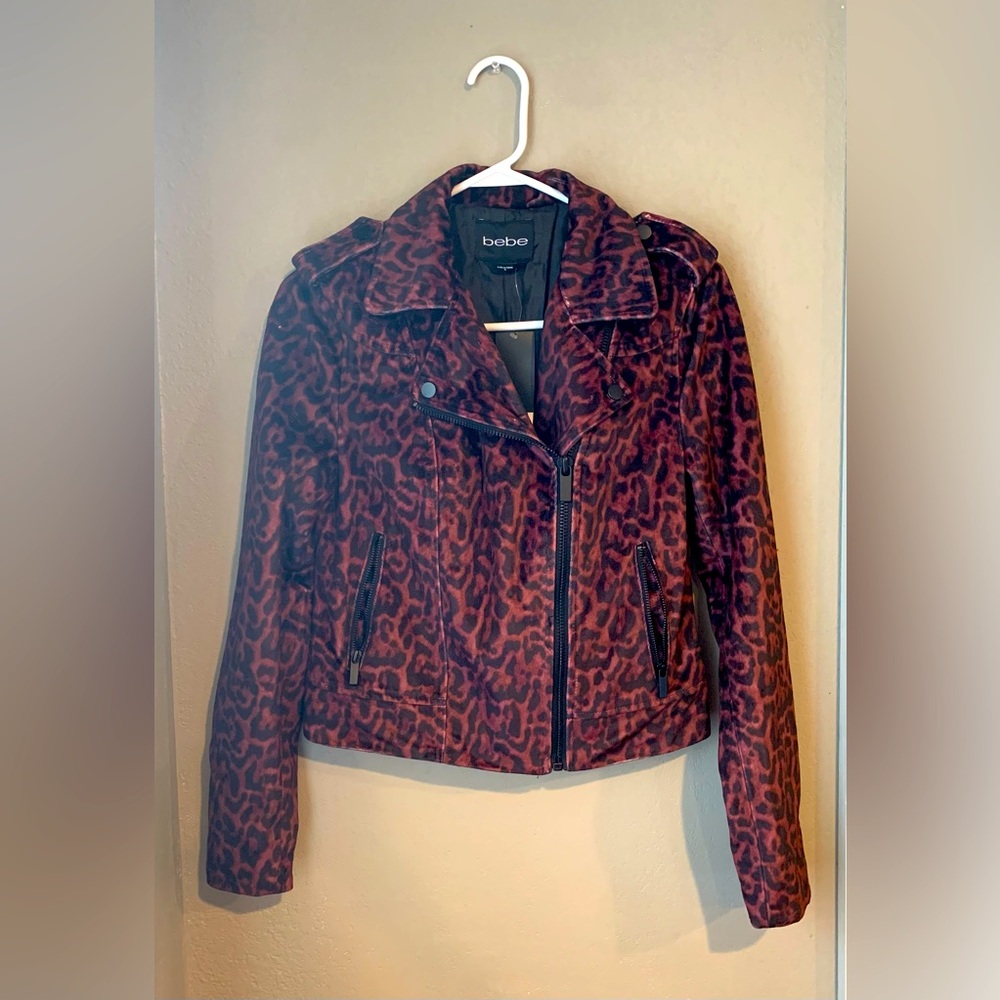 NEW Bebe Leopard Print Jacket